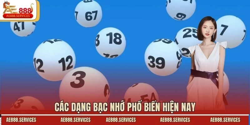 Các dạng bạc nhớ phổ biến hiện nay